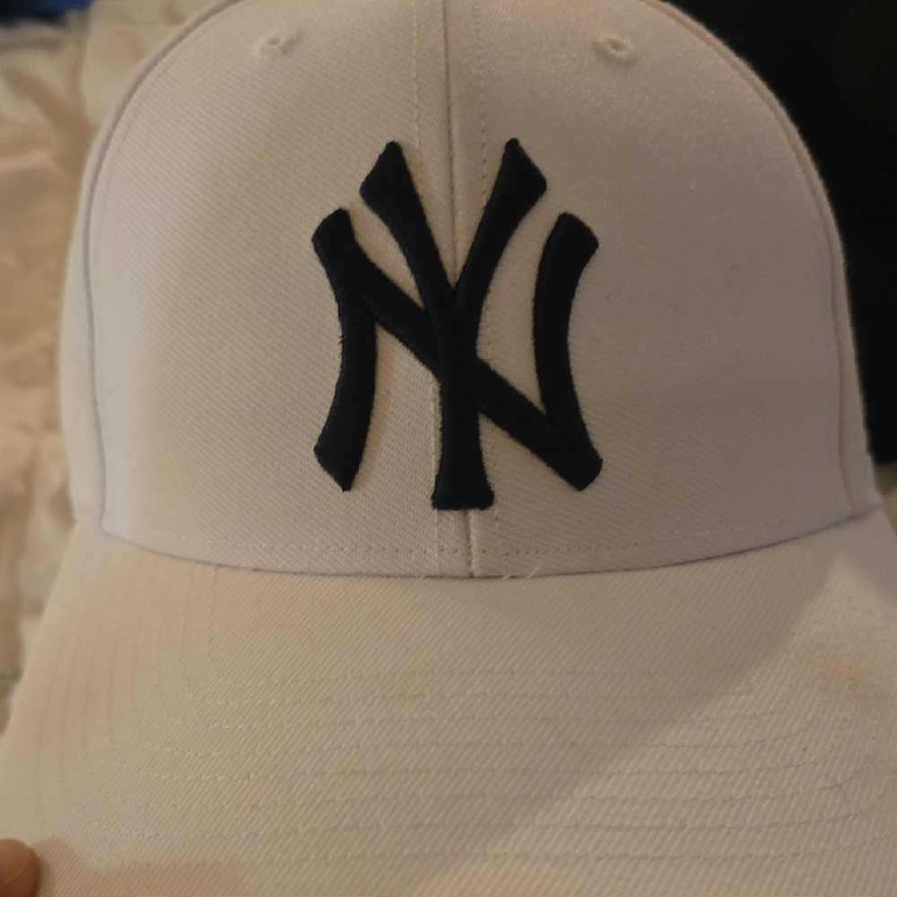 47 Brand White and Black Cap
